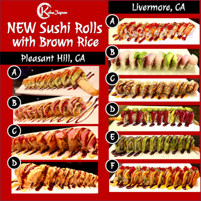 NEW Sushi Rolls with Brown Rice